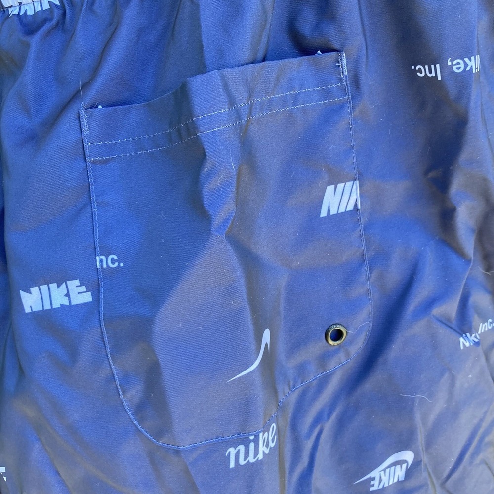 Nike‎ Men's Club Woven Allover Print Flow Shorts Size 2XL Slate Blue Workout - Picture 7 of 9